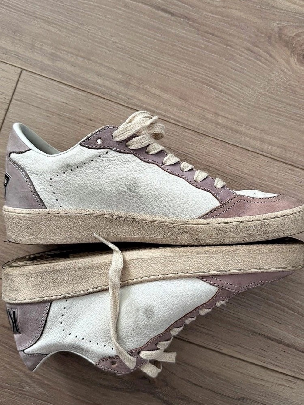Golden Goose Ball Star Sneakers Glitter Star Pink & White size 36 - Picture 5 of 9
